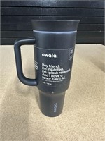 BLACK OWALA CUP WITH HANDLE