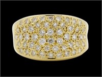 18kt Gold 0.95 ct Diamond Designer Ring