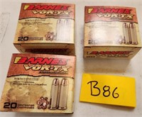 284 - 3 BOXES BARNES VOR-TX AMMUNITION (B86)
