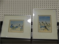 PAIR OF CECIL YOUNGFOX FRAMED COLOURED PRINTS