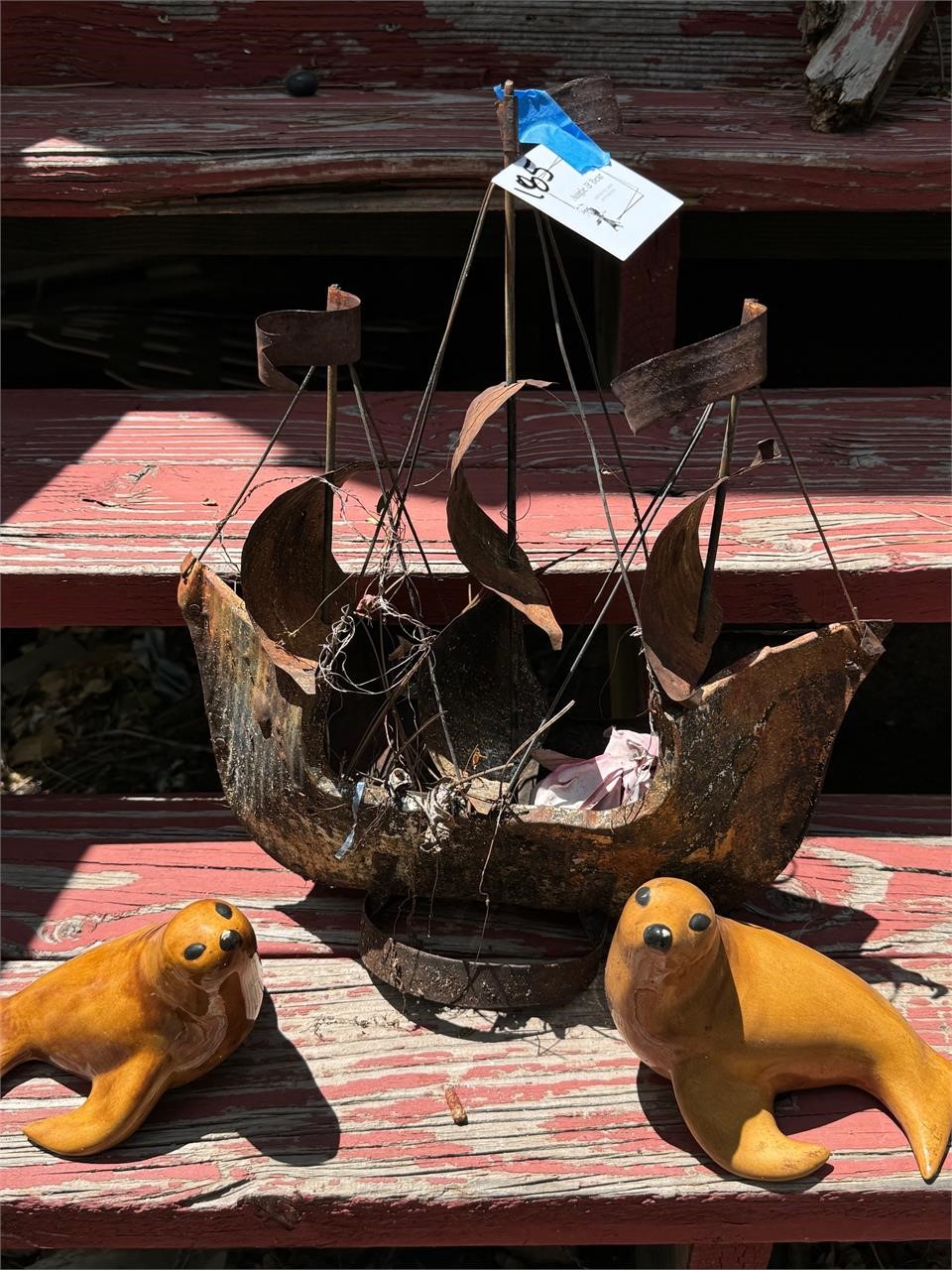 Rusty ship with ceramic seals