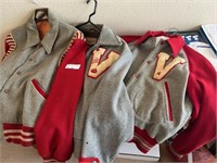 3 pcs Vintage Wool Varsity Letter Jackets