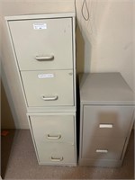 3 pcs 2 Drawer File Cabinets