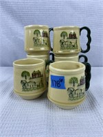 6pc Poppytrail coffee mugs