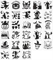 Koogel 28 PCS Halloween Stencils  5 Inch