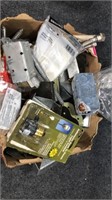 box of electrical items
