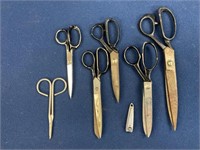 (6) Pair of assorted size scissors
