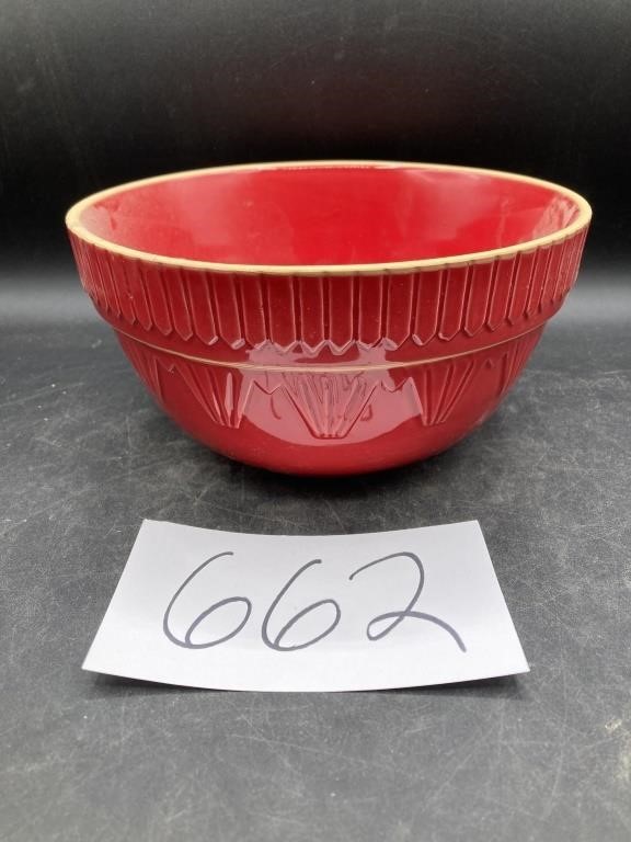 Stoneware Red" At Home" , Heirloom Pantry Bowl