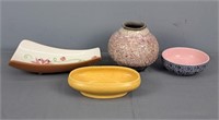 Lot Of 4 Mid Century Pottery Pieces