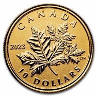 2023 Canada 1/20 Oz Gold Everlasting Maple Leaf