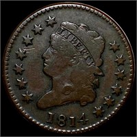 1814 Classic Head Half Cent NICELY CIRCULATED