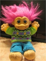 Pink Hair Troll Doll