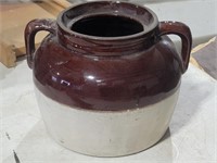 Early Stoneware Crock Dish W/Handles