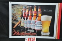 2004 Budweiser 16" x 12" tin sign