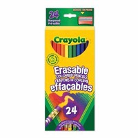 (3) 24-Pk Crayola Erasable Coloured Pencils, 24