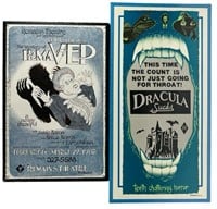 Vintage Dracula and Irma Vep Movie Posters