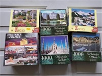 Lot of 6 Puzzles, Car one was never opened