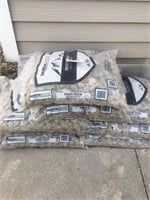 Eight bags of decorative rock