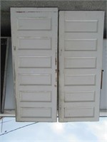 ANTIQUE POCKET DOORS, 93 1/2" X 36" SET