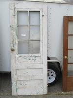 ANTIQUE EXTERIOR DOOR 80" X 32"