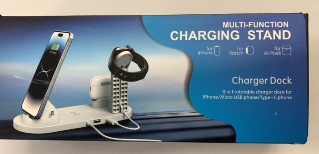 New Multi Charging Station Pink Apple & Android