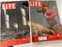 2 pcs Vintage Life Magazines