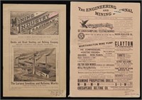 Pair of 19th c. Mining Journals
