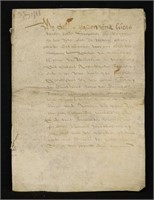 16th c. Manuscript on Vellum