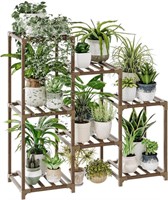 Bamworld Plant Stand Indoor Wood Plant Shelf