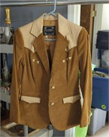 Vintage Ms. Pioneer Western Tan Genuine Leather