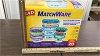 Glad MatchWare w/ lids 20 piece