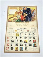 1952 Thomas Hardware Adv Calendar Atlanta, GA