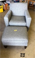 Flex Steel chair & Ottoman