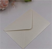 25 PCS Pearl Ivory Envelopes A7 ,5.35 x 7.7 inches