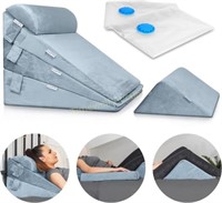 Lunix Adjustable 5pcs Orthopedic Bed Wedge Pillow