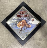 Miller high Life mirrored beer advertisement 19