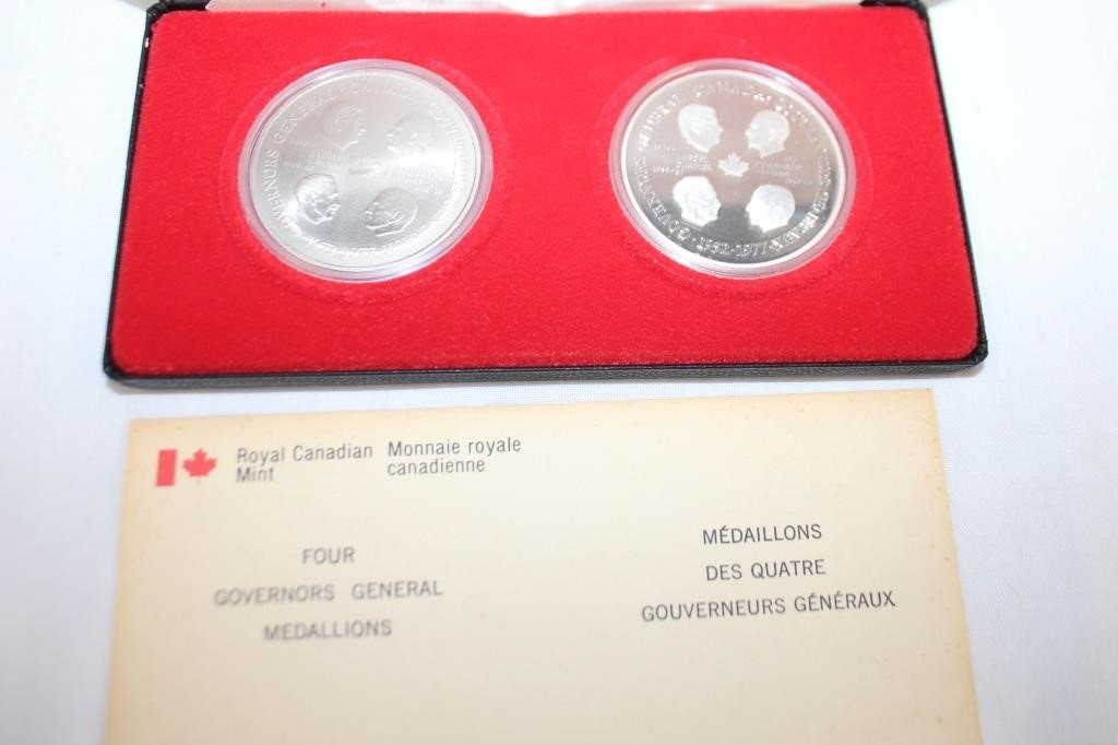 Canadian born four Governor General medallions