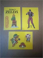 Nintendo Stickers 1989 Zelda, Mario Bros