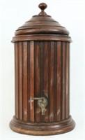 Victorian Walnut Water Cooler with Spigot