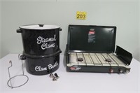 Camp Stove & Clam Pot