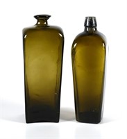 (2) 19TH C. GIN BOTTLES