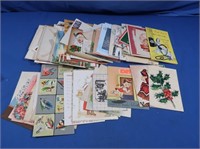 Vintage Greeting Cards, Envelopes & Stamps 1940s