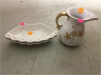 Small Glass pitcher and trays