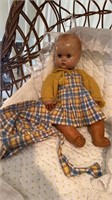 Vintage Doll Plaid Outfit
