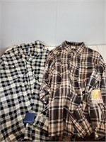 2 Plaid Shirts New With Tags