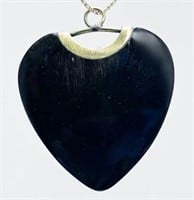 Millard Couture Natural Horn Heart Pendant