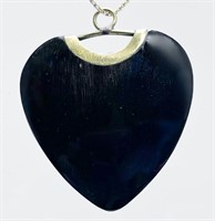 Millard Couture Natural Horn Heart Pendant