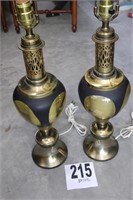 Pair Of Vintage (30 1/2 Inch) Tall Lamps (Bldg 3)