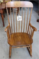 Vintage Wooden Rocking Chair (Bldg 3)