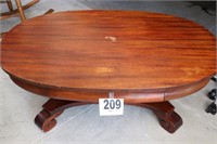 Vintage Solid Wood (28x45x19") Coffee Table with